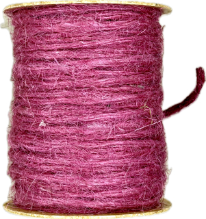 Jutový provázek GoGreen Twist – malinově růžový 2mm × 10m