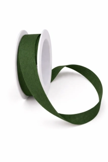 Stuha bavlněná CHANCE GREEN zelená 15mm x 3,5m (4,30 Kč/m)