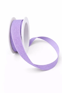 Stuha bavlněná CHANCE LAVENDER pastelově levandulová 15mm x 3,5m (4,30 Kč/m)