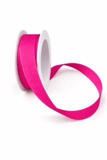 Stuha bavlněná CHANCE SHOCKING PINK sytě růžová 15mm x 3,5m (4,30 Kč/m)