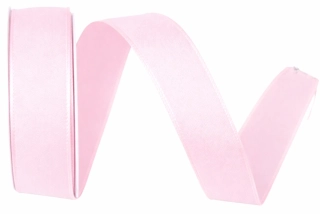 Taftová stuha Pastel Blush – pastelově světle růžová 25mm x 3m (7,-Kč/m)