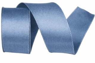 Taftová stuha Granite Blue – granitová 40mm x 3m (8,-Kč/m)