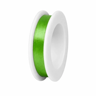 Satin Elegance Fresh Green – saténová stuha svěže zelená 10mm x 4m (4,-Kč/m)