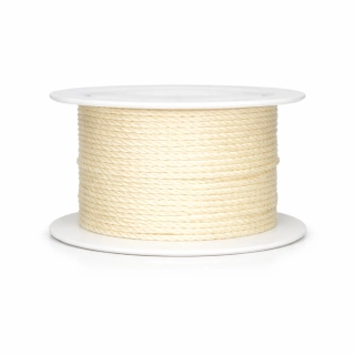 Provázek kroucený TwistCord Cream Pearl krémový 2mm x 4m (5,- Kč/m)