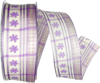 Stuha saténová SELINA LAVENDER lila A 40mm x 20m (7,-Kč/m)