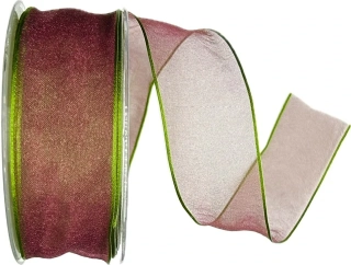 Stuha organzová Adventure bordó  40mm x 20m (6,-Kč/m)