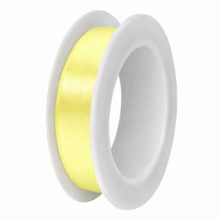 Stuha taftová světle žlutá 15mm x 3m (6,- Kč/m)