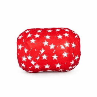 Vánoční vázací stuha NEPTUNO RED červená (velké Mega klubko) 10mm x 20m