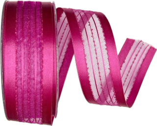 Stuha saténová SANTIAGO FUCHSIA fuchsia  A 40mm x 20m (8,-Kč/m)