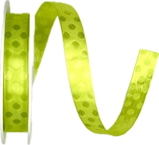 Stuha taftová HOT SPOT MINI zelená 10mm x 2m (5,- Kč/m)