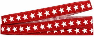 Vánoční stuha STAR LINE RED 10mm x 2m (2,50Kč/m)