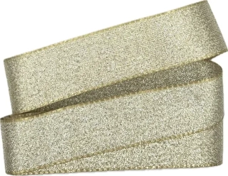 Stuha saténová HIGH SOCIETY krémová matná 25mm x 3m (7,-Kč/m)