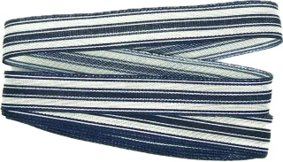 Stuha pruhovaná Color Stripes NAVY BLUE tmavě modrá 15mm x 2m (5,- Kč/m)
