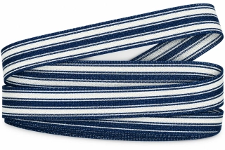 Stuha pruhovaná Color Stripes NAVY BLUE tmavě modrá 15mm x 2m (5,- Kč/m)