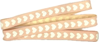 Stuha látková Mini Love Hearts Blush růžová 10mm x 2m (5,-Kč/m)
