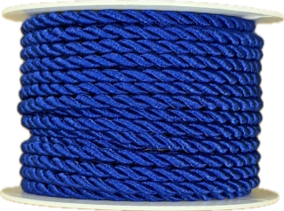 Provázek kroucený TwistCord Royal Blue tmavě modrý 3mm x 4m (5,- Kč/m)
