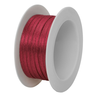 Saténová stuha bordó 3mm x 5m ( 3,-Kč/m) 