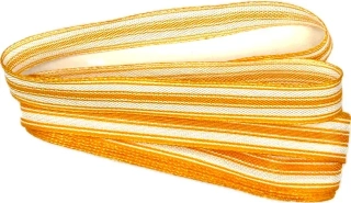 Stuha pruhovaná Color Stripes ORANGE oranžová 15mm x 2m (5,- Kč/m)