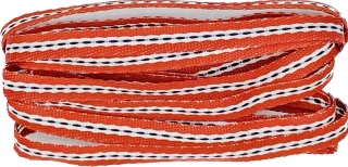 Stužka látková tenká NORDIC LINE červená 10mm x 2m (2,50 Kč/m)