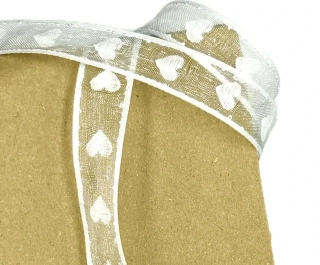 Svatební stuha VENEZIANO WHITE bílá 15mm x 2m