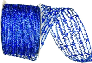 Ozdobné pletivo MOONLIGHT modré  8cm x 10m (9,90Kč/m)