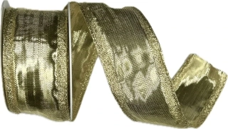 Stuha OUTDOOR WATERPROOF CELEBRATION GOLD  40mm x 8m ( 11,- Kč/m)