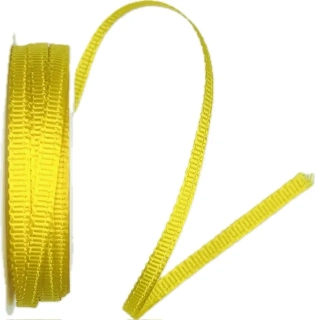 Stuha rypsová ELEGANCE YELLOW žlutá 6mm x 6m (3,50 Kč/m) 