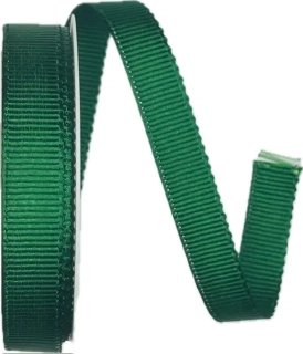 Stuha rypsová ELEGANCE DARK GREEN tmavě zelená 15mm x 4m (5,- Kč/m) 