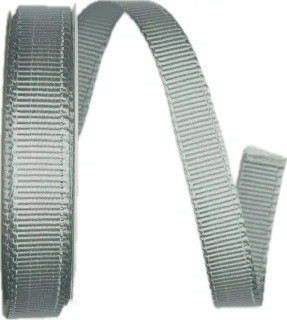 Stuha rypsová ELEGANCE SILVER stříbrná 15mm x 4m (5,- Kč/m) 