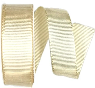 Stuha rypsová ELEGANCE CREME krémová 25mm x 3m (7,- Kč/m) 