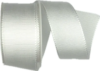 Stuha rypsová ELEGANCE WHITE bílá 40mm x 2m (11,- Kč/m) 