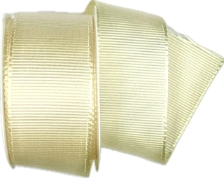 Stuha rypsová ELEGANCE CREME krémová 40mm x 2m (11,- Kč/m) 