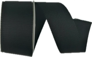 Stuha rypsová ELEGANCE BLACK černá 40mm x 2m (11,- Kč/m) 