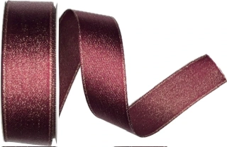 Stuha saténová STARDUST CARDINAL BORDÓ bordó 25mm x 3m (10,-Kč/m)