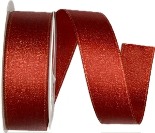 Stuha saténová STARDUST RED červená 25mm x 2m (12,-Kč/m)