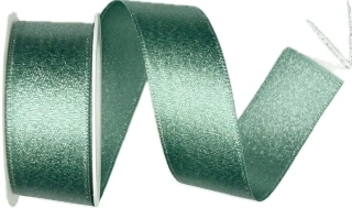 Stuha saténová STARDUST SHARK BLUE modrá 25mm x 2m (12,-Kč/m)