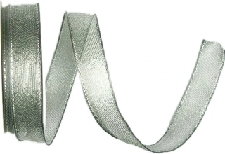 Stuha stříbrná PLATINUM SILVER lurexová 15mm x 3,5m (5,70 Kč/m) 