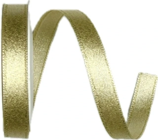 Stuha saténová STARDUST GOLD zlatá 10mm x 2m (9,-Kč/m)