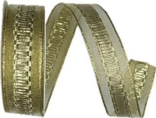 Stuha zlatá GLITZERFEE GOLD lurexová 25mm x 2m (14,-Kč/m)