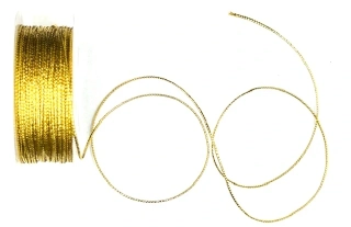 Dekorační zlatý provázek DENVER GOLD 2mm x 10m (3,-Kč/m)