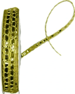 Stuha vysekávaná GOLD PEARL 5mm x 20m (5,-Kč/m)