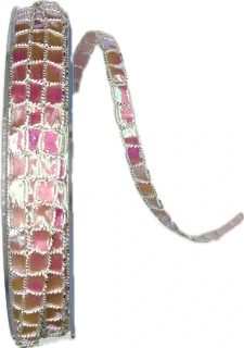 Stuha vysekávaná PINK PEARL 5mm x 20m (5,-Kč/m)