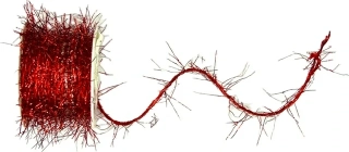 Christmas Sparkle Red – Vánoční kroucený dekorační provázek  červený Boa effect 4m 