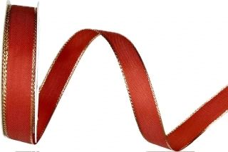 Stuha taftová BASIC COLORE červená 15mm x 4m (5,- Kč/m)