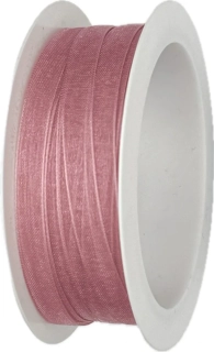 Stuha organzová Beauty Organdy – Dusty Rose starorůžová  7mm x 5m (4,-Kč/m)