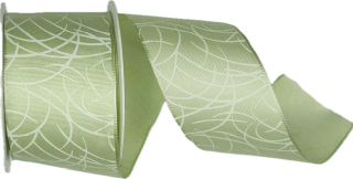 Stuha taftová SISI PALE MINT mentolová 40mm x 2m (14,- Kč/m)