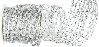 Ozdobné pletivo MOONLIGHT stříbrné 8cm x 3m (12,-Kč/m)