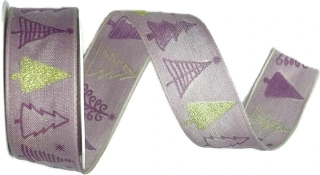 Stuha vánoční STROMKY 25mm x 2m (11,-Kč/m)