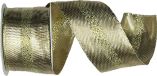 Stuha lurexová  LONDON zlatá 40mm x 2m (14,-Kč/m)