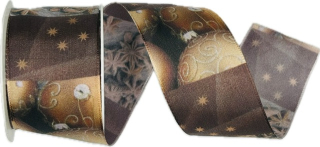 Vánoční stuha taftová BADYAN 40mm x 2m (13,-Kč/m)